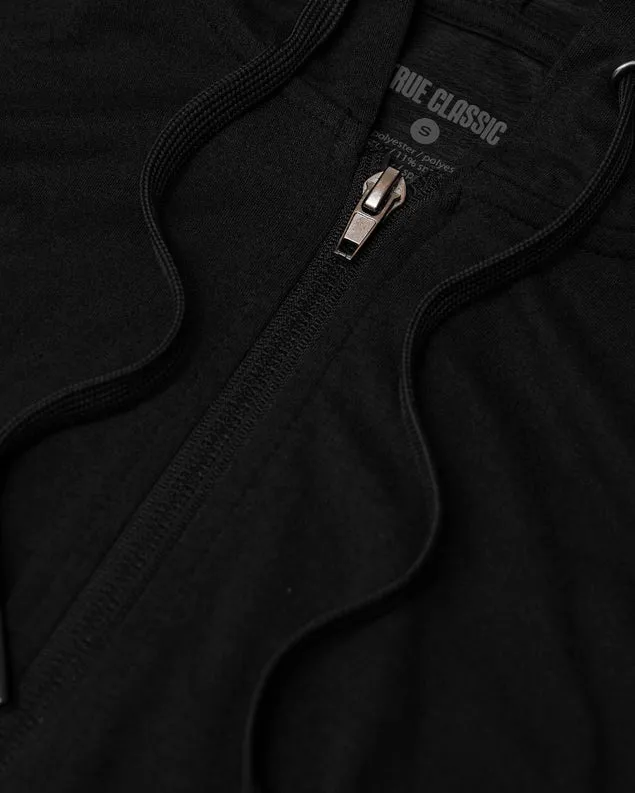 Full Zip Active Comfort Hoodie (Black)